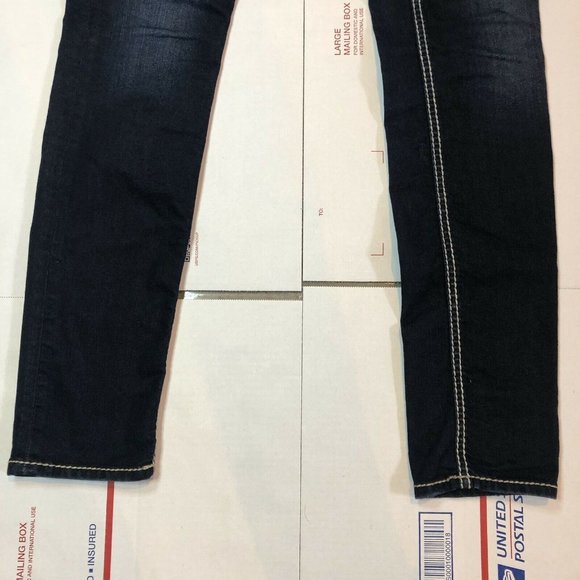 SILVER JEANS Womens Stretch SUKI SKINNY Blue Jeans / Denim Size 25 x 31 Flaps - Picture 5 of 11